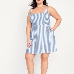 NWT OLD NAVY Blue Stripe Mini Dress